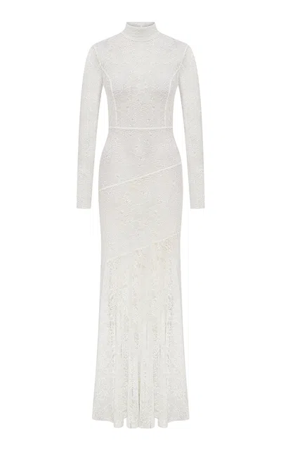 Ila Bailey Open Back Lace Maxi Dress In White