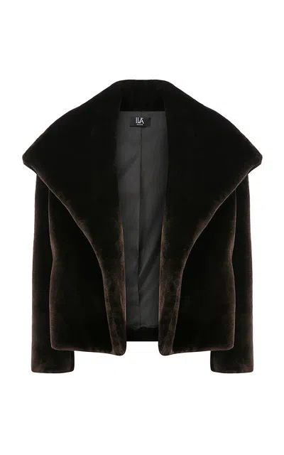 Ila Celeste Faux Fur Jacket In Brown