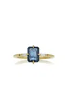Ila Women's Karina 14k Gold, Diamonds & Blue Sapphire Ring In Blue