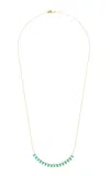 Ila Cleo 14k Yellow Gold Emerald Necklace