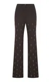 Ila Cora Cotton Blend Trousers In Brown