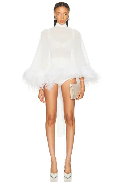 Ila Dee Short Cape Dress In White