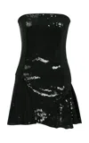 Ila Elisa Sequined Mini Dress In Black