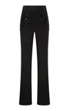 Ila Erica Embroidered Cotton Trousers