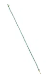 Ila Esmeray 14k Yellow Gold Emerald Tennis Bracelet In Green
