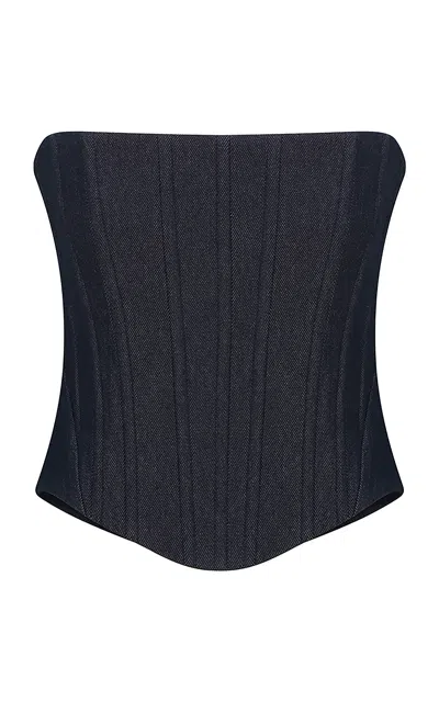Ila Eve Cotton Blend Top In Blue