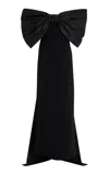 Ila Exclusive Saint Crepe Gown In Black