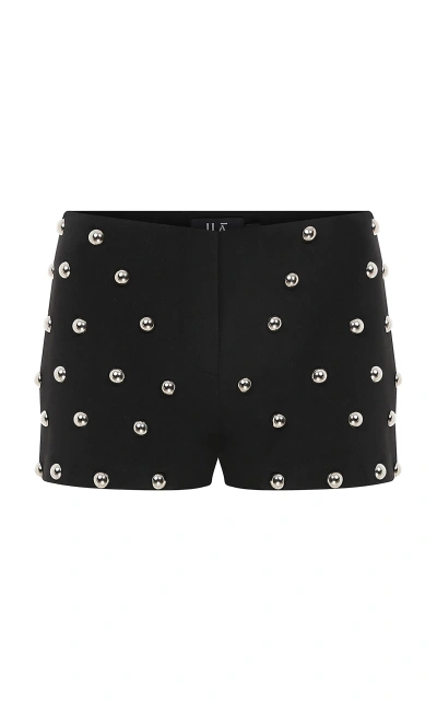 Ila Faye Studded Mini Shorts In Black