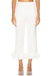 Ila Gemma Voluminous Detailed Trouser In White