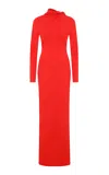 Ila Idina Open Back Jersey Maxi Dress In Red