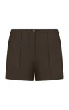 Ila Iris Wool Blend Short In Brown