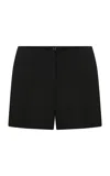 Ila Iris Wool-blend Shorts In Black