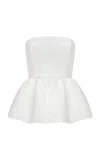 Ila Jackie Crepe Peplum Top In White