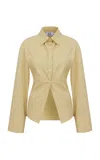 Ila Juana Cotton Poplin Shirt In Yellow
