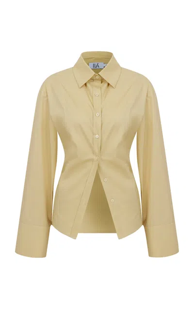 Ila Juana Cotton Poplin Shirt In Yellow