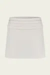 Ila Juin Satin Mini Skirt In Champagne