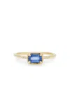 Ila Women's Karina 14k Gold, Diamonds & Blue Sapphire Ring In Blue