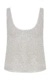 Ila Lend Sequined Tank Top In White