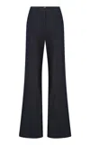 Ila Lexa Otton Blend Trousers In Blue