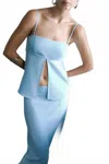 Ila Megan Front Slip Top In Blue In Blue