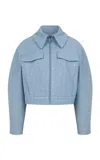 Ila Mia Embellished Denim Jacket In Blue