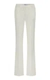 Ila Milen Embellished Low-rise Denim Pants In Off-white