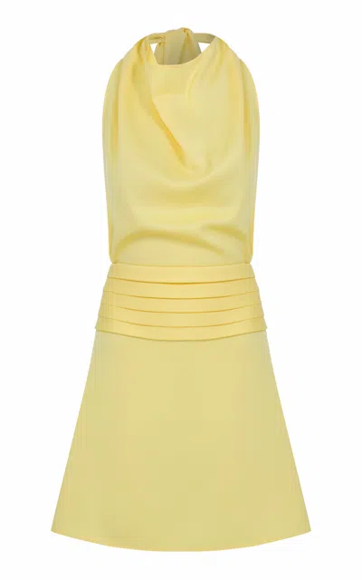 ila monica open back satin mini dress Ila Monica Open Back Satin Mini Dress in Yellow