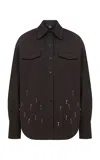 Ila Nova Cotton Blend Shirt In Brown