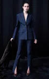 Ila Odine Cotton Blend Trousers In Blue
