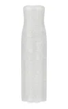 Ila Roan Embellished Midi Dress In White