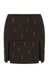 Ila Siena Cotton Blend Skirt In Brown