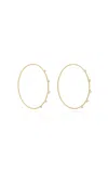 Ila Solar 14k Gold Diamond Hoop Earrings