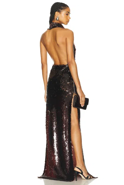 Ila Sylvia Maxi Dress In Brown