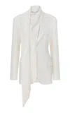 Ila Sylvia Shawl-collar Suiting Blazer In White