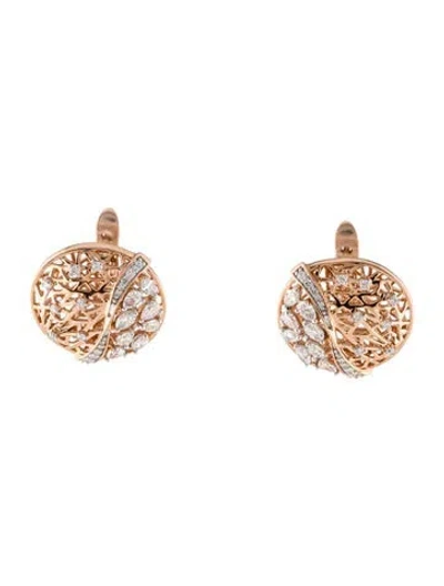 Pre-owned Ilaara 18k 2.35ctw Diamond Wave Earclip Earrings In Multi