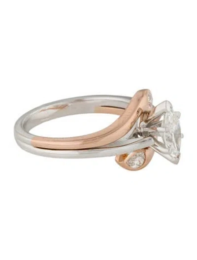 Pre-owned Ilaara 18k Diamond Engagement Ring In Multi