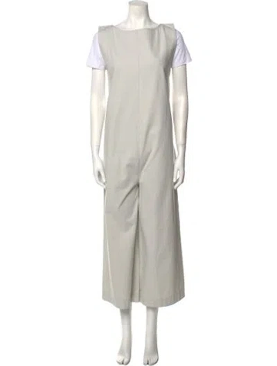 Pre-owned Ilana Kohn Bateau Neckline Jumpsuit In Neutral
