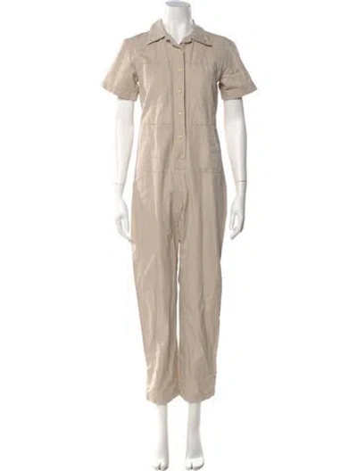 Pre-owned Ilana Kohn Crew Neck Jumpsuit In Neutral