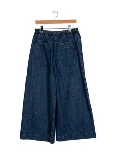 Pre-owned Ilana Kohn High-rise Wide Leg Jeans In Blue