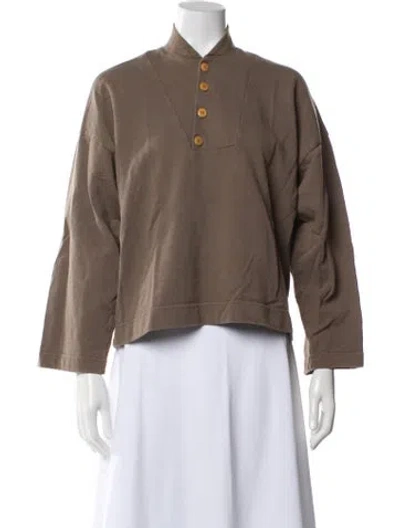 Pre-owned Ilana Kohn Long Sleeve Top In Neutral