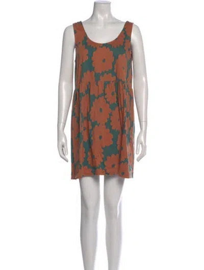 Pre-owned Ilana Kohn Printed Mini Dress In Multi