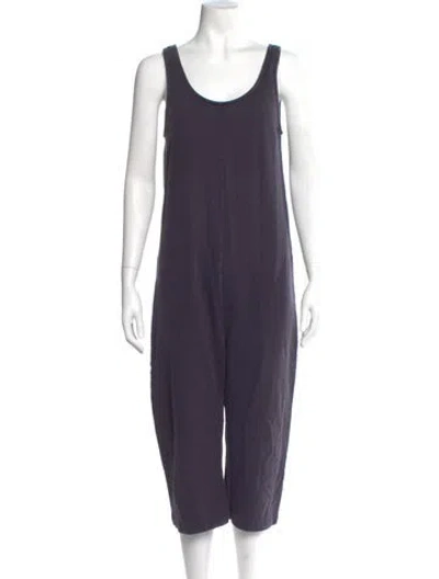 Pre-owned Ilana Kohn Scoop Neck Jumpsuit In Blue