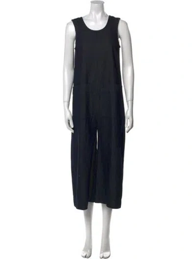 Pre-owned Ilana Kohn Scoop Neck Jumpsuit In Blue