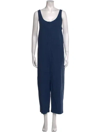 Pre-owned Ilana Kohn Scoop Neck Jumpsuit In Blue