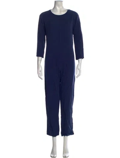 Pre-owned Ilana Kohn Scoop Neck Jumpsuit In Blue