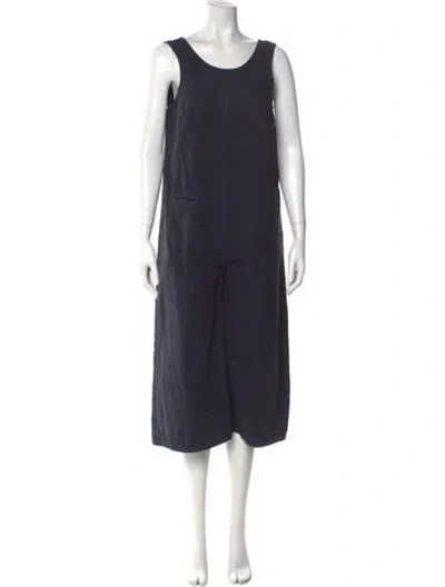 Pre-owned Ilana Kohn Scoop Neck Jumpsuit In Blue