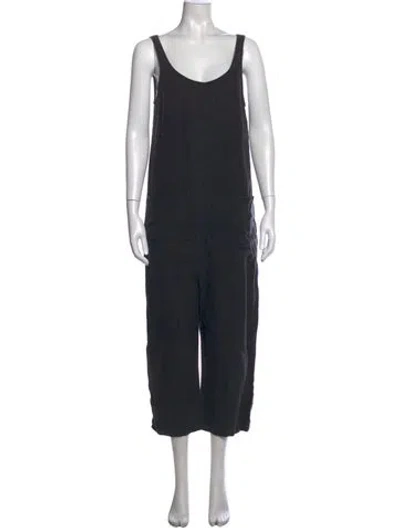 Pre-owned Ilana Kohn Scoop Neck Jumpsuit In Blue