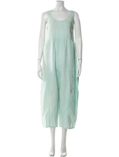 Pre-owned Ilana Kohn Scoop Neck Jumpsuit In Green