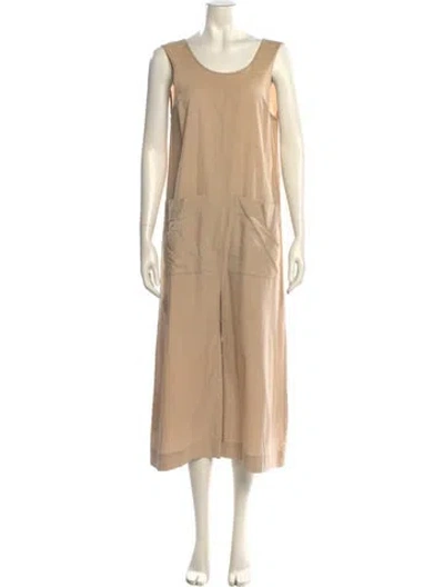 Pre-owned Ilana Kohn Scoop Neck Jumpsuit In Neutral