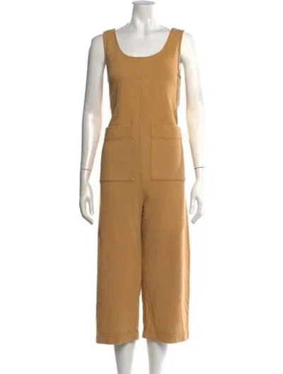 Pre-owned Ilana Kohn Scoop Neck Jumpsuit In Neutral